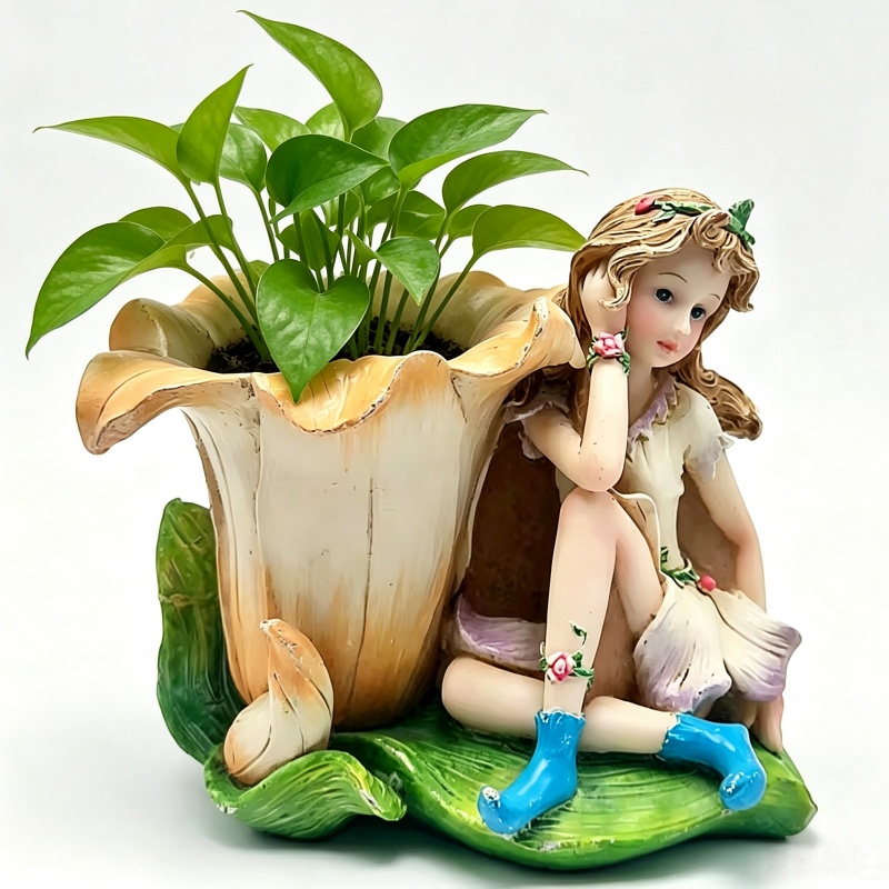 Potsticker Mold - 꽃 요정 꽃병 선인장 실리콘 금형