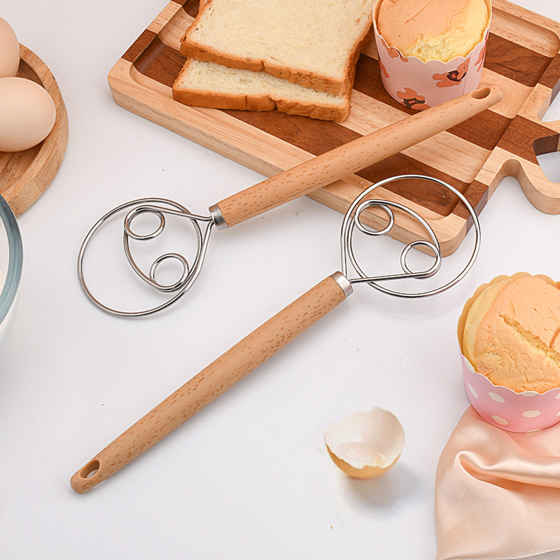 Danish Pancake Pan - 인체공학적 나무 무늬 손잡이가 있는 덴마크산