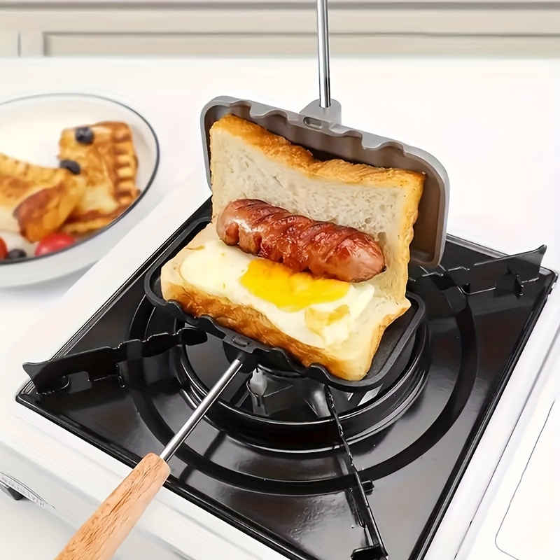 1pcs 아침 샌드위치 메이커 양면 비 스틱 프라이팬  - Hot Dog Press 리뷰 및 가격