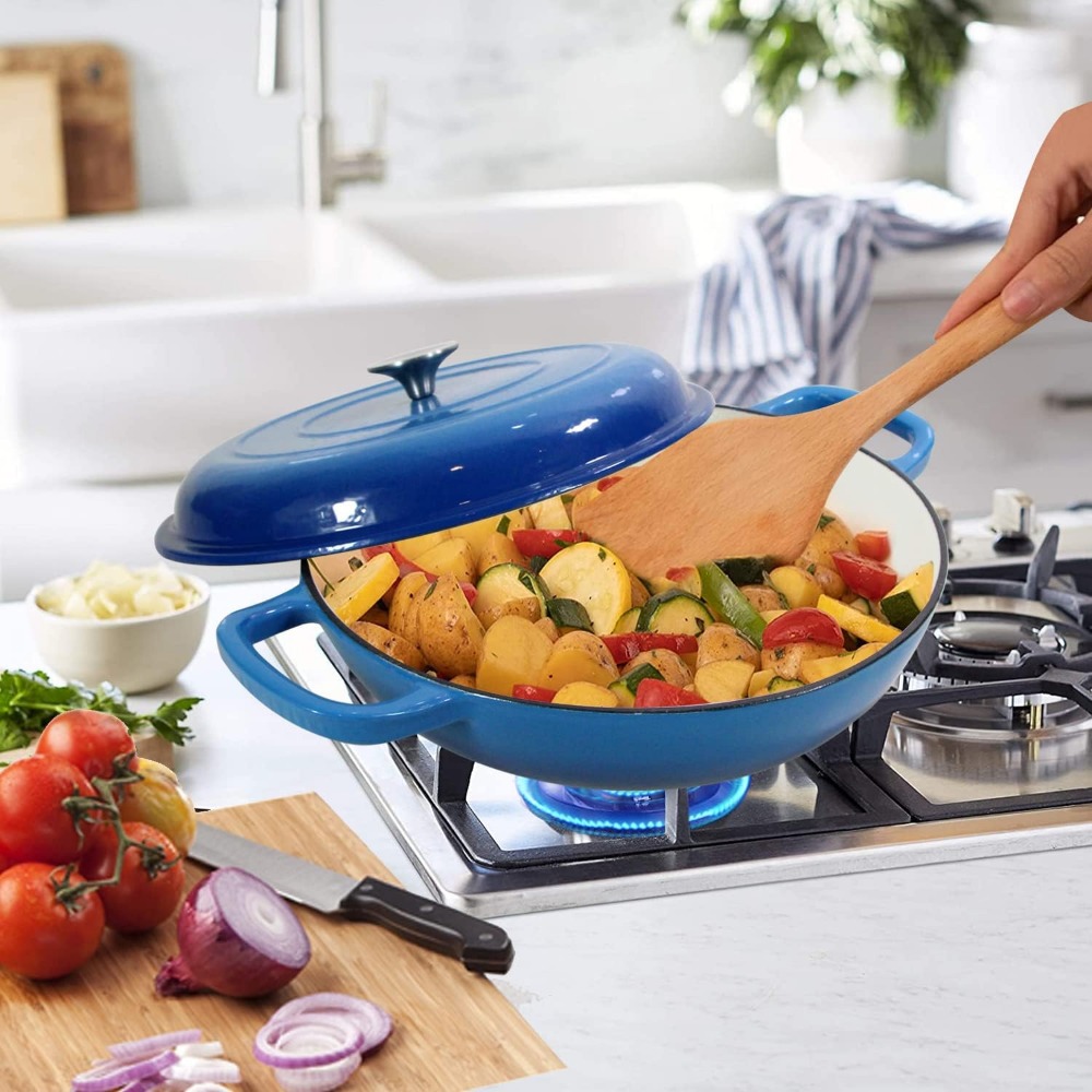 4.5L 네덜란드 오븐 수프 냄비 주철 캐서롤 브레이저 - Cast Iron Corn 리뷰 및 가격